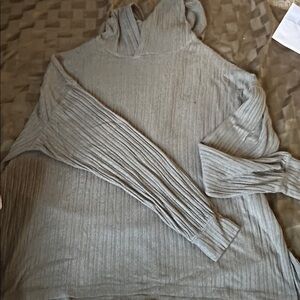 American Eagle Olive Ribbed Sweater